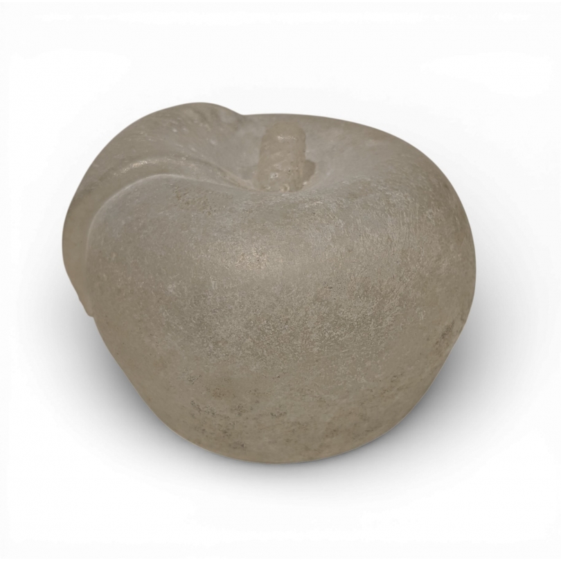 Pomme beige en verre scavo