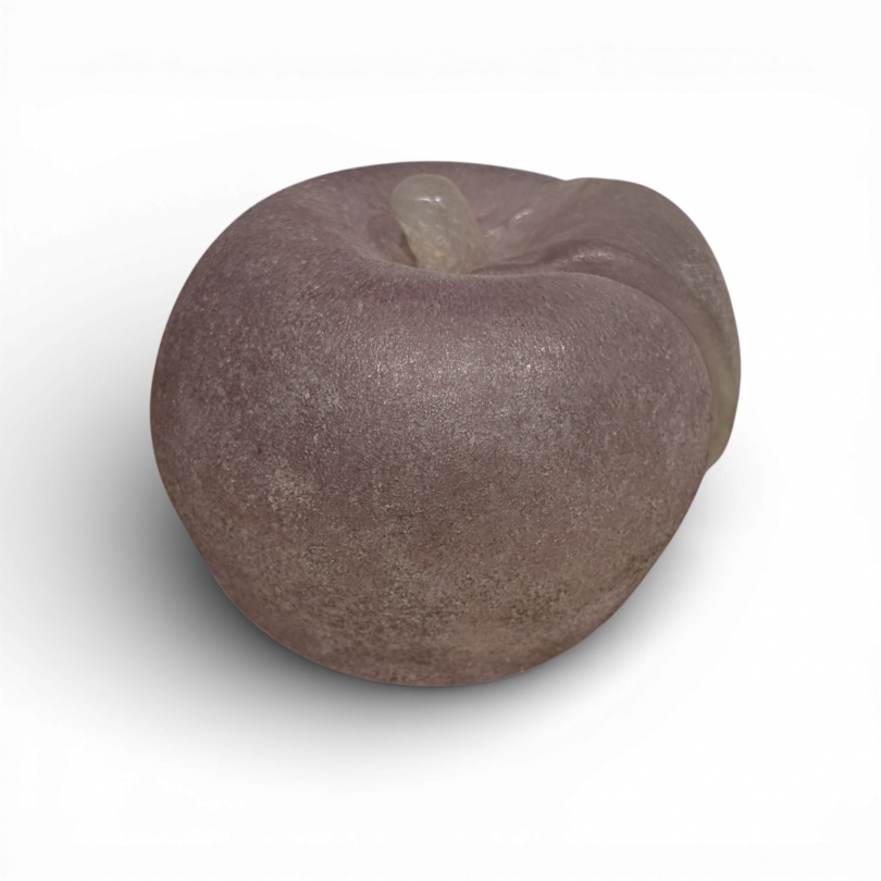 Pomme rouge en verre scavo