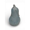 Poire bleue en verre scavo