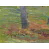 Tableau \"Vevey\" signé F. HUGUENIN L