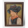 Tableau "Valaisanne" signé P. BERTHEX
