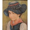 Tableau "Valaisanne" signé P. BERTHEX