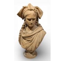 Buste "L'Alsace" signé L. GREGOIRE 1872