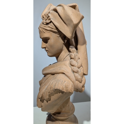 Buste \"L\'Alsace\" signé L. GREGOIRE 1872
