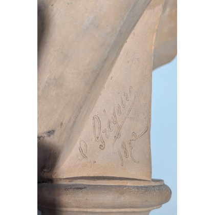 Buste \"L\'Alsace\" signé L. GREGOIRE 1872