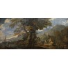 Tableau \"Paysage animé de bord de mer\"