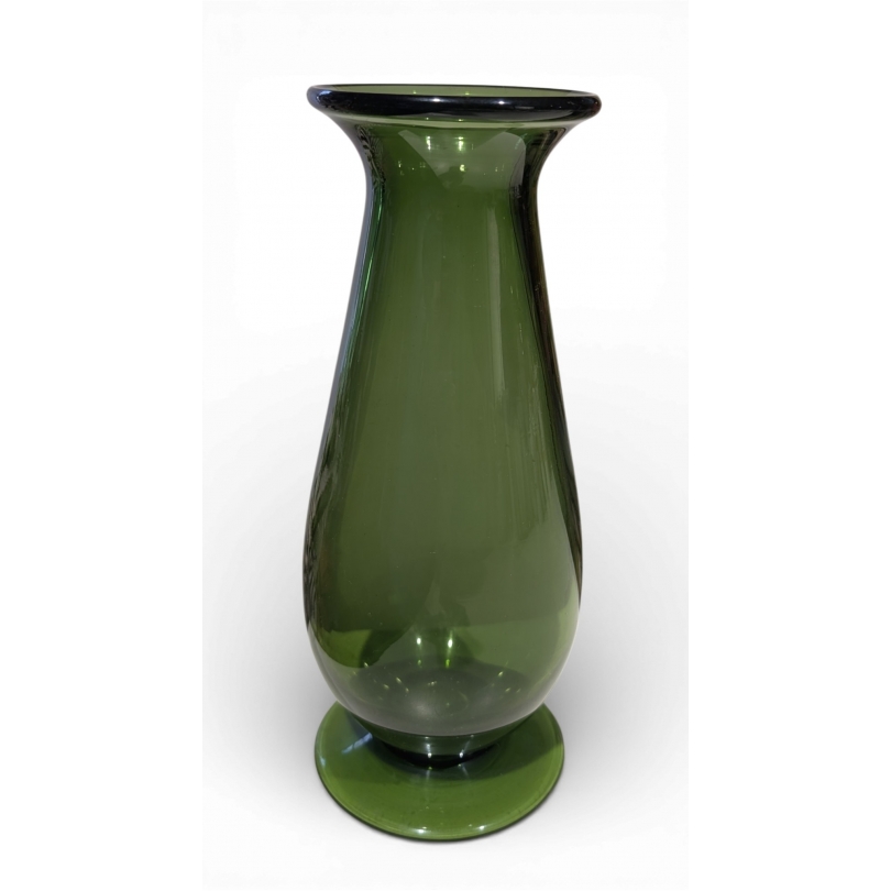 Vase en verre de Saint-Prex vert