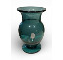 Vase en verre de Saint-Prex bleu