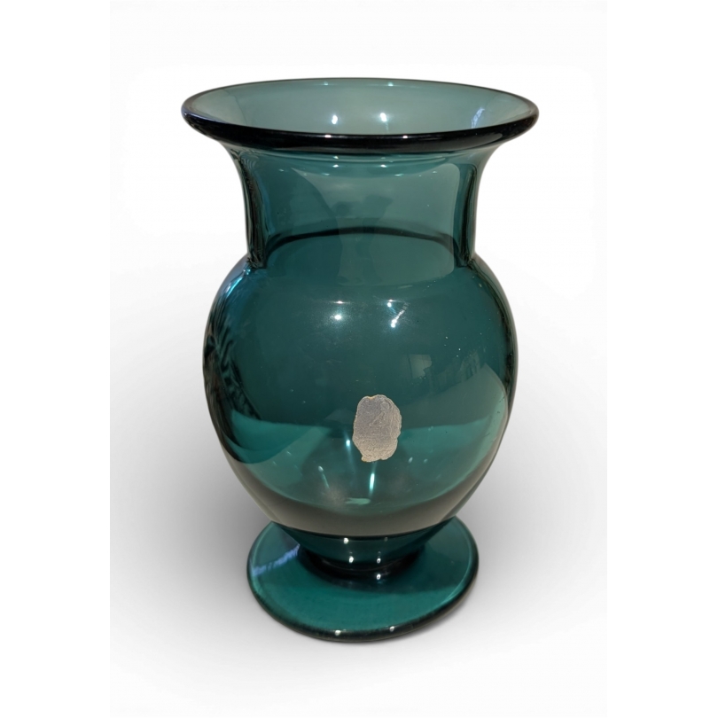 Vase en verre de Saint-Prex bleu