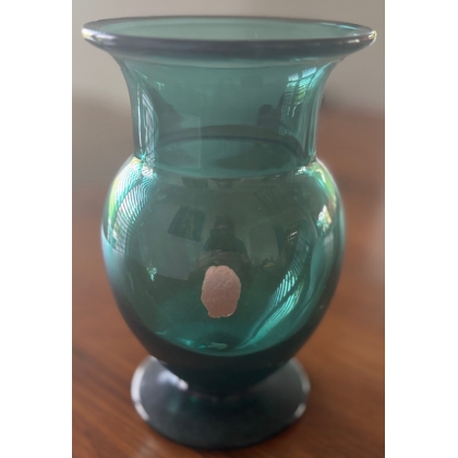 Vase en verre de Saint-Prex bleu