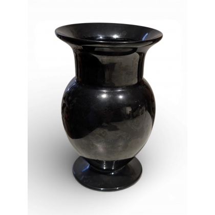 Vase en verre de Saint-Prex noir