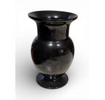 Vase en verre de Saint-Prex noir