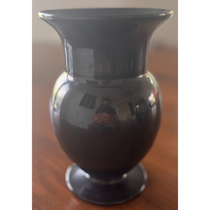 Vase en verre de Saint-Prex noir
