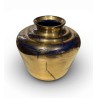 Vase en verre de Saint-Prex doré