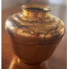 Vase en verre de Saint-Prex doré
