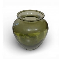 Vase en verre de Saint-Prex vert