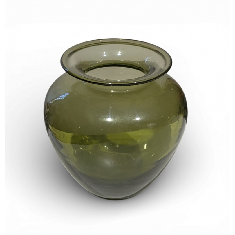 Vase en verre de Saint-Prex vert