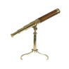 "Queen Anne" telescope in brass and wood at  Moinat SA  - Antiques and home décor