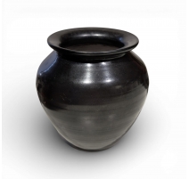 Vase en verre de Saint-Prex noir