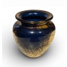 Vase en verre de Saint-Prex doré