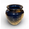 Vase en verre de Saint-Prex doré