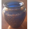 Vase en verre de Saint-Prex doré