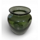 Vase en verre de Saint-Prex vert