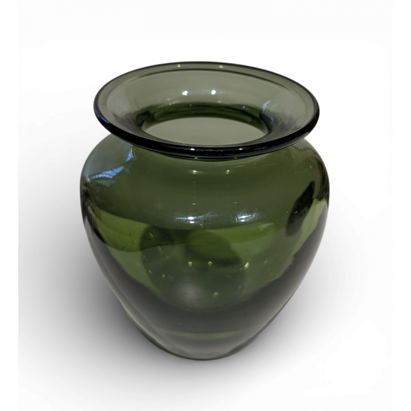Vase en verre de Saint-Prex vert