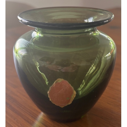 Green Saint-Prex glass vase