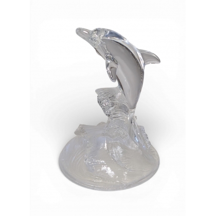 Dauphin en Cristal moulé D\'Arques