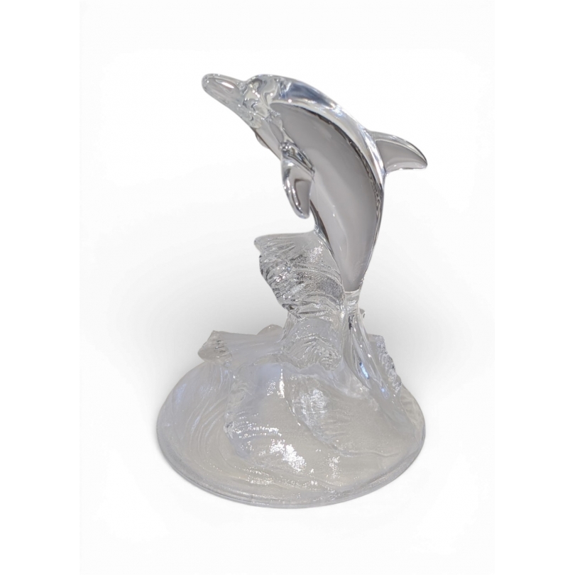 Dauphin en Cristal moulé D\'Arques