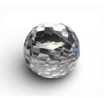 Presse-papier en verre facetté