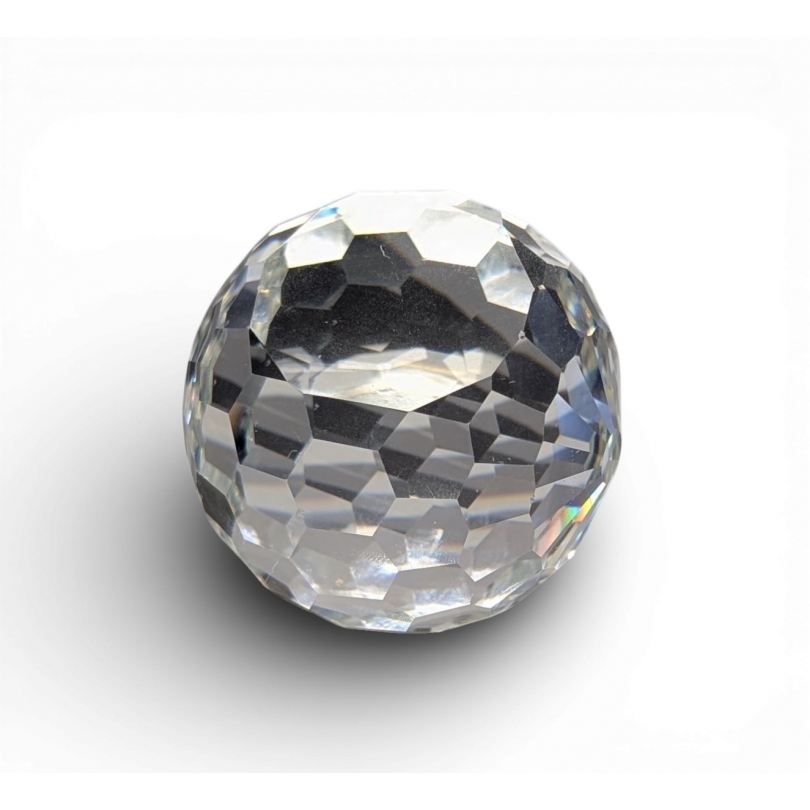 Presse-papier en verre facetté