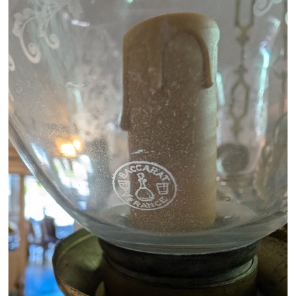 Lustre en bronze doré et noirci par Tisserant