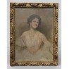 Tableau \"Jeune femme\" signé