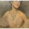 Tableau \"Jeune femme\" signé