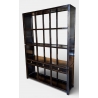 Etagère chinoise en bois laquée noire