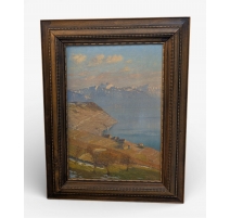 Tableau "Lavaux" signé V GILLIAND