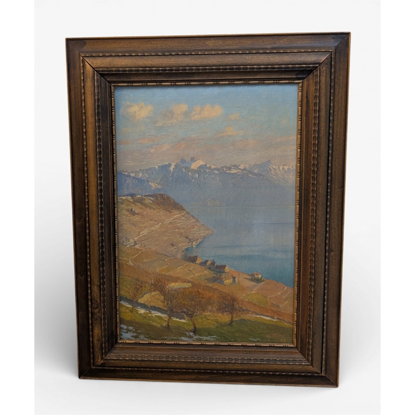 Tableau "Lavaux" signé V GILLIAND