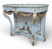 Console style Louis XVI richement sculptée