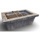 Fontaine rectangulaire en pierre du Jura