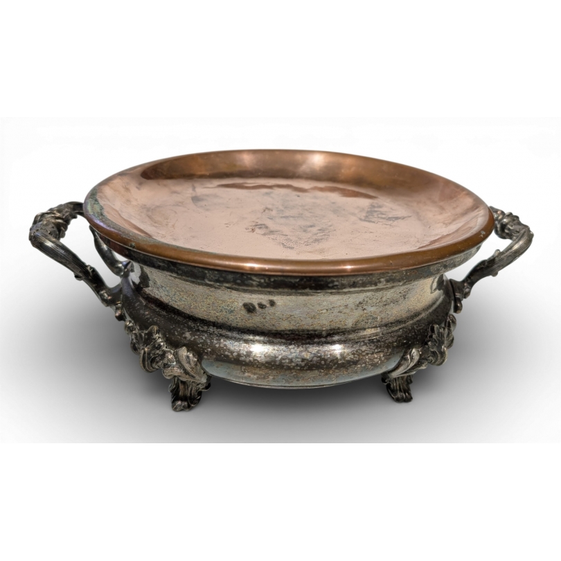 Chauffe-plat en métal argenté CHRISTOFLE