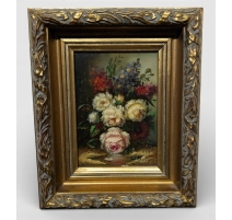 Tableau "Bouquet de fleurs" signé