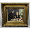 Tableau \"Scène d\'intérieur\" signé