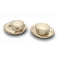 Paire de bols et sous-tasse de Meissen