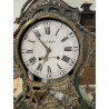 Green-lacquered Louis XV clock, signed DUBOIS