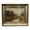 Tableau "Montagne" signé J. GEISSER