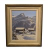 Tableau \"Les Diablerets\" signé A. DUPLAIN