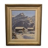 Tableau "Les Diablerets" signé A. DUPLAIN