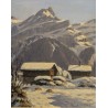 Tableau \"Les Diablerets\" signé A. DUPLAIN